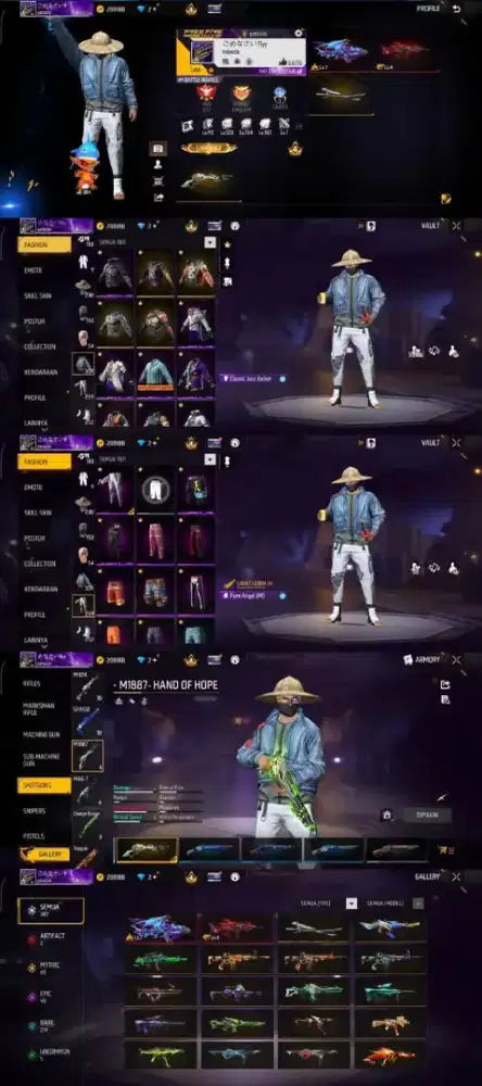 AKUN FF MURAH SPEK SULTAN AMANAH DAN TEPERCAYA 100% ASLi