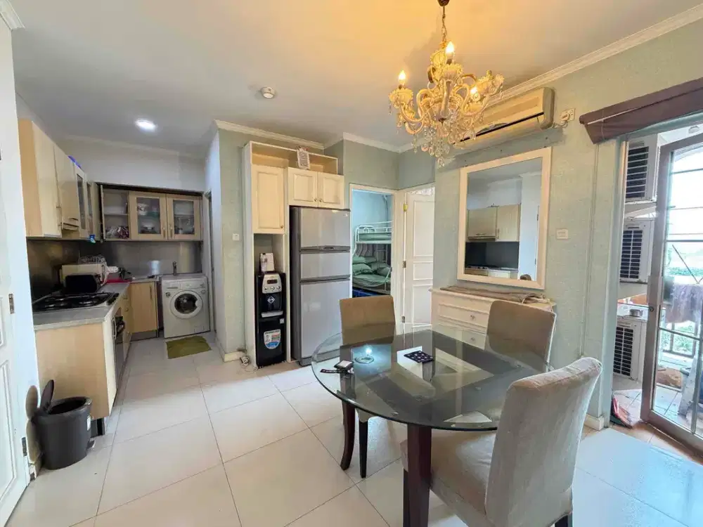 Disewakan 3 Kamar Apartemen Gading Mediterania Residence Kelapa Gading Furnish terbaik Bersih siap pakai