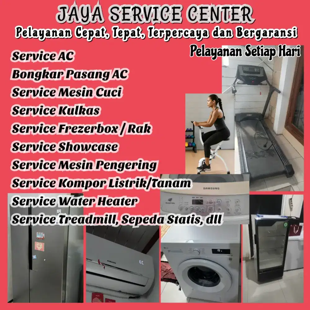 Service Kulkas frezer Bongkar Pasang AC Servis AC Mesin Cuci Treadmill