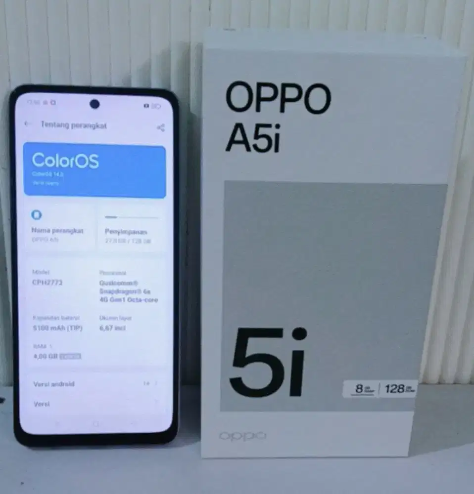 Dijual Oppo A5i Ram 4+4 Rom 128.