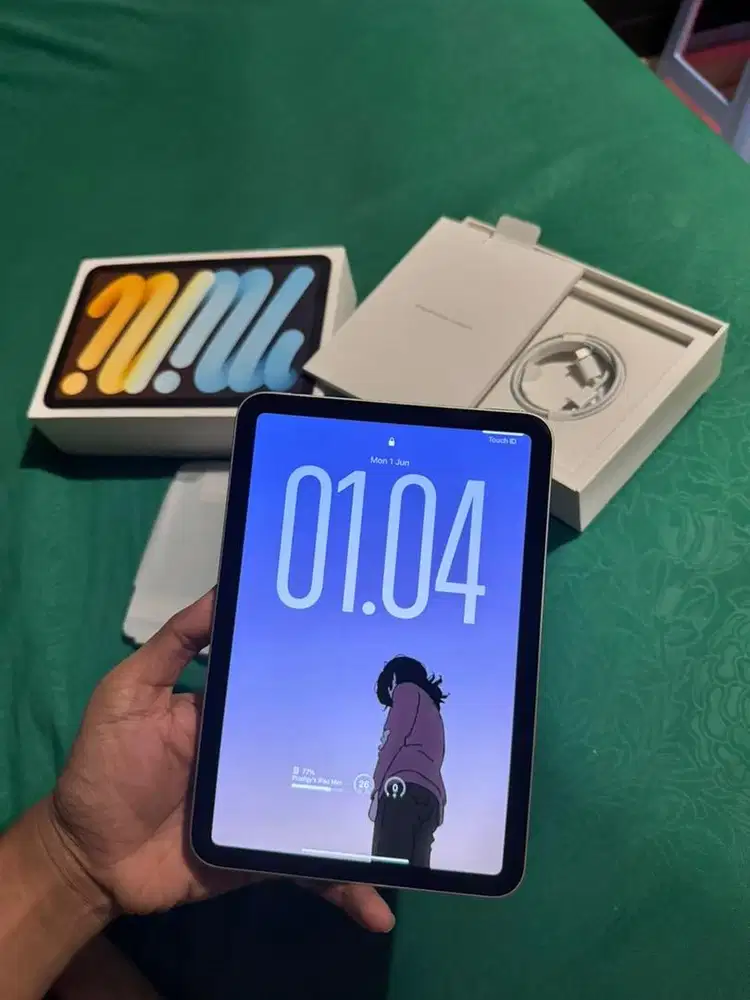 iPad Mini 6 64GB Wifi Only Starlight Pribadi Fullset
