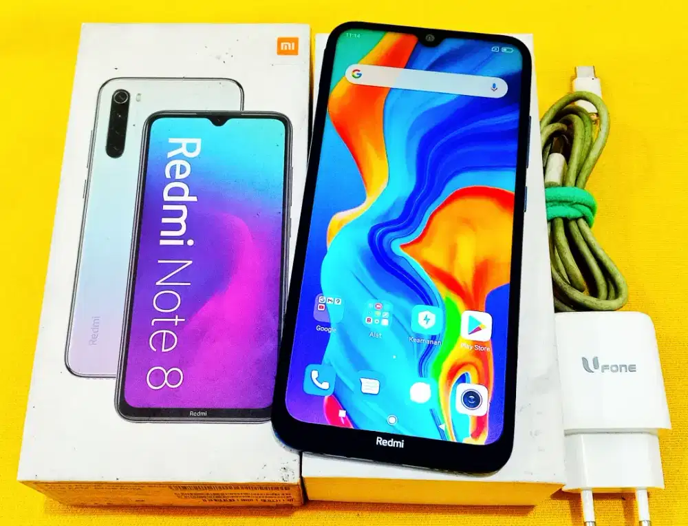 REDMI NOTE 8 4+1GB/64GB LENGKAP ORI
