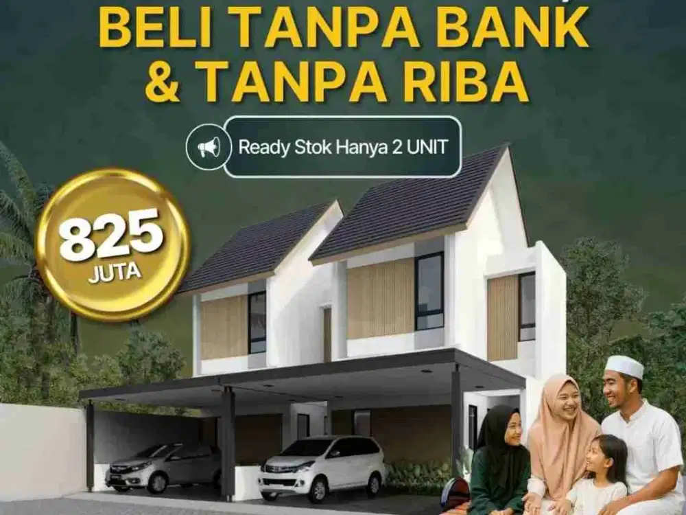 24H security, cluster asri+musholla. Dekat tol Yasmin kota Bogor