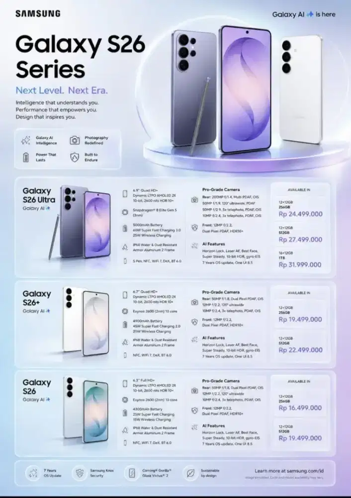 Samsung S26 Ultra cicilan bunga 0% pake kartu kredit