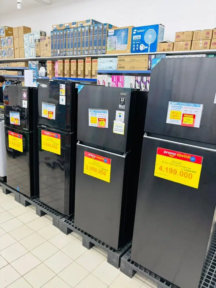 KREDIT KULKAS TANPA DP PROMO 0% PAKAI HOME CREDIT FREE 2X CICILAN
