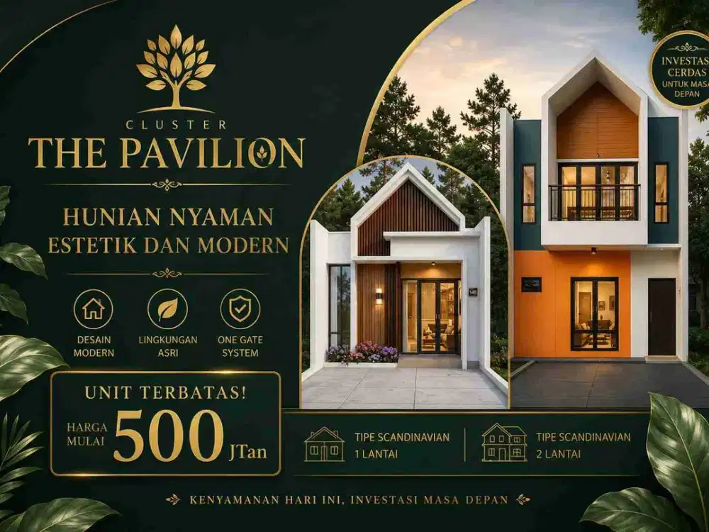 The Pavilion Mulyaharja Kota Bogor Rumah 2 Lantai Murah