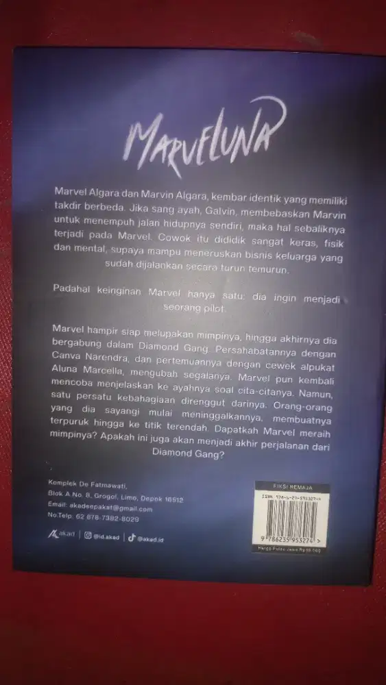 Novel Bekas Judulnya Marveluna