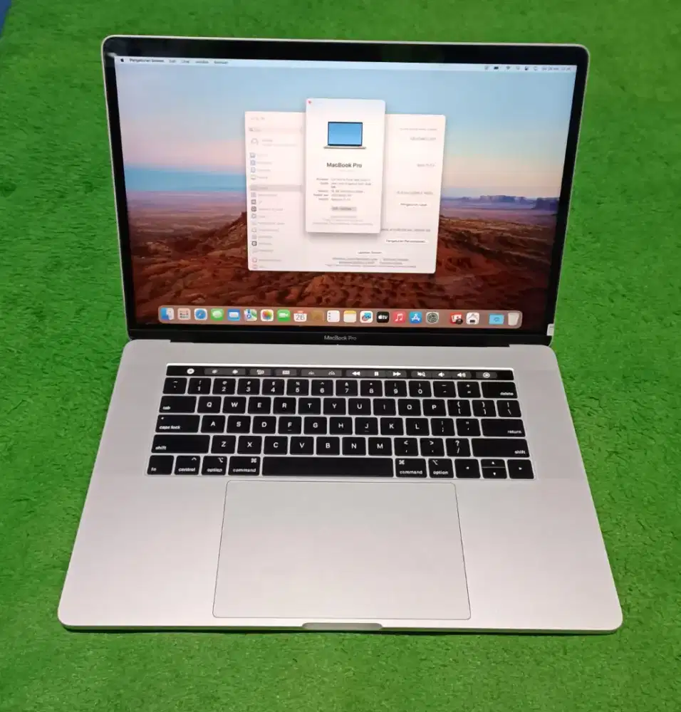 Apple Macbook Pro 2019 15inch i7 16/512 Silver Touchbar Dual VGA Murah