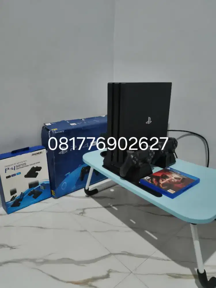 Jual PS4 Pro Free Colling Stand dan Kaset Takken 7