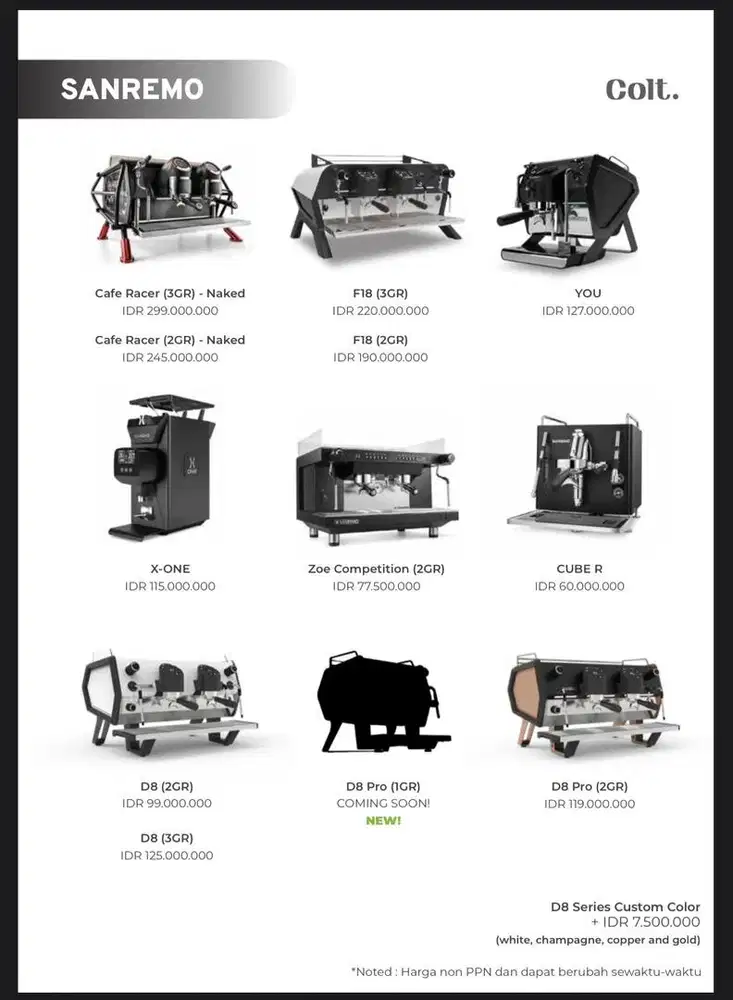 Mesin kopi & coffee equipment