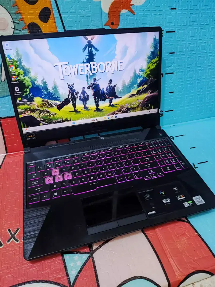 Jual Laptop Asus Tuf Gaming core i5 gen10 ram 8 SSD 512 GTX 1650 4gb