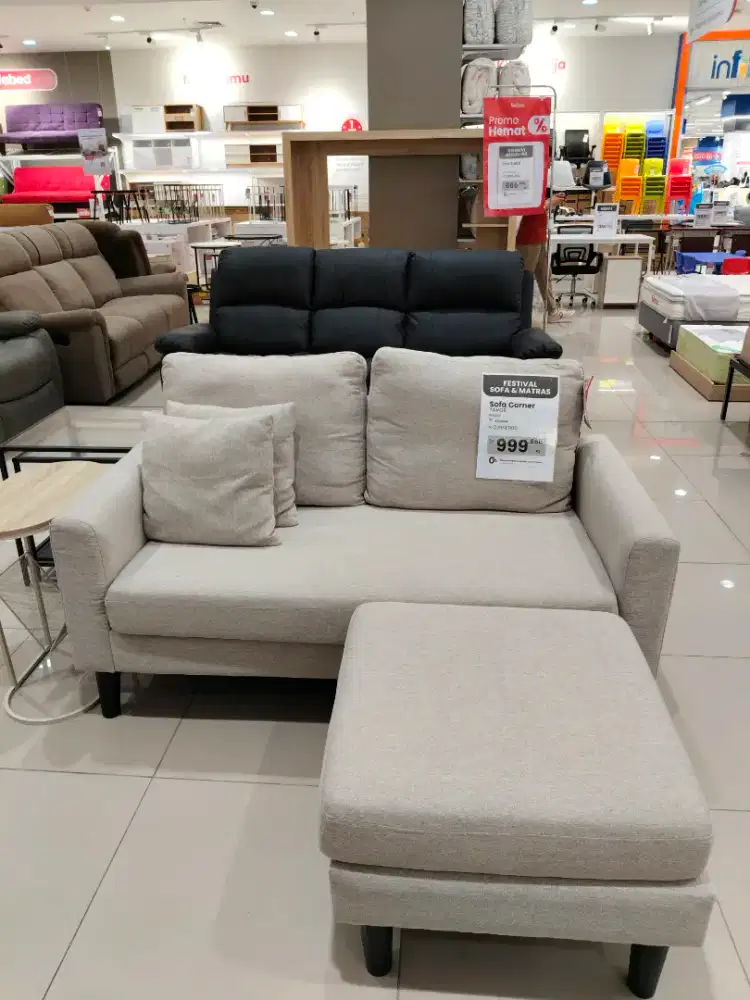 Sofa L 2 seater murah