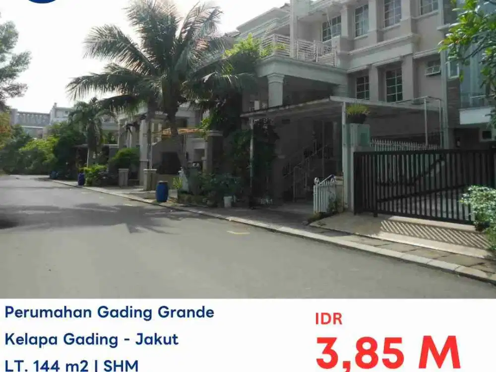 LELANG RUMAH DI GADING GRANDE KELAPA LILIN KELAPA GADING JAKARTA UTARA
