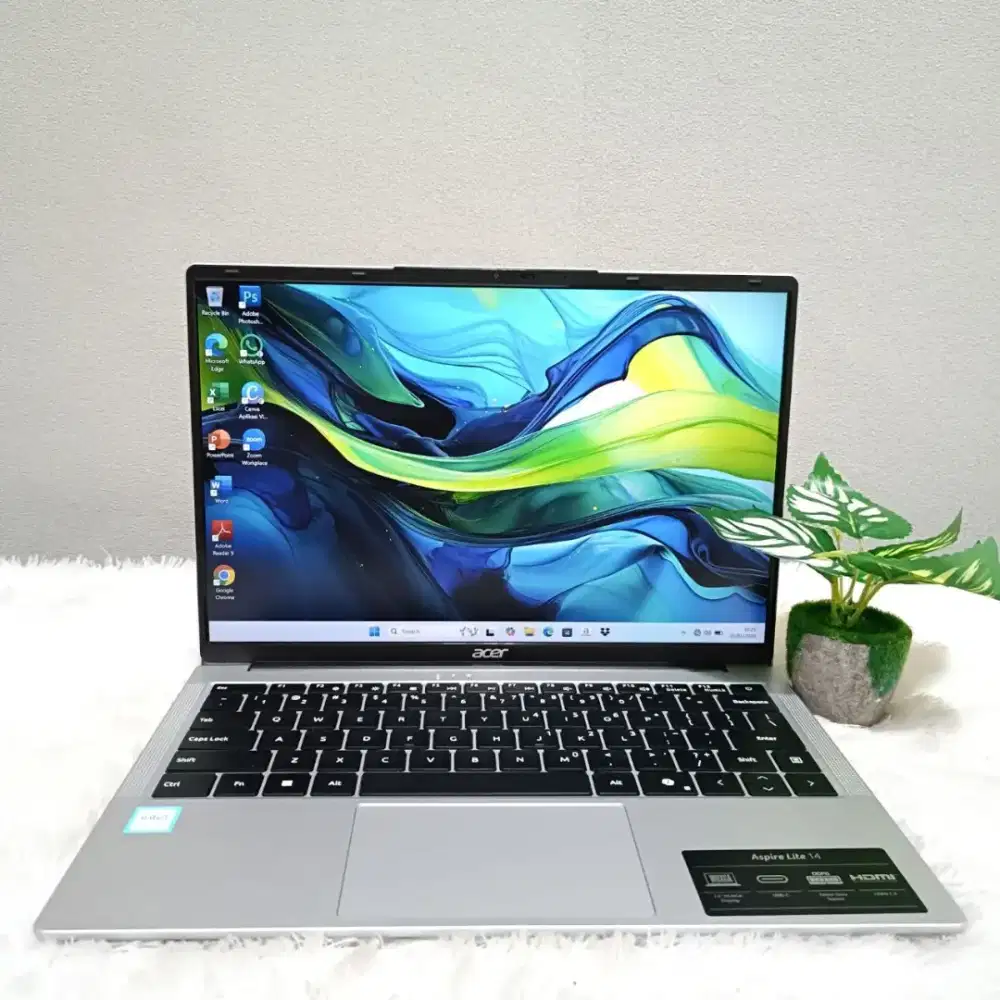 ACER ASPIRE LITE 14 INTEL N150 RAM 8GB DDR5 SSD 512GB LAYAR 14.0 WUXGA