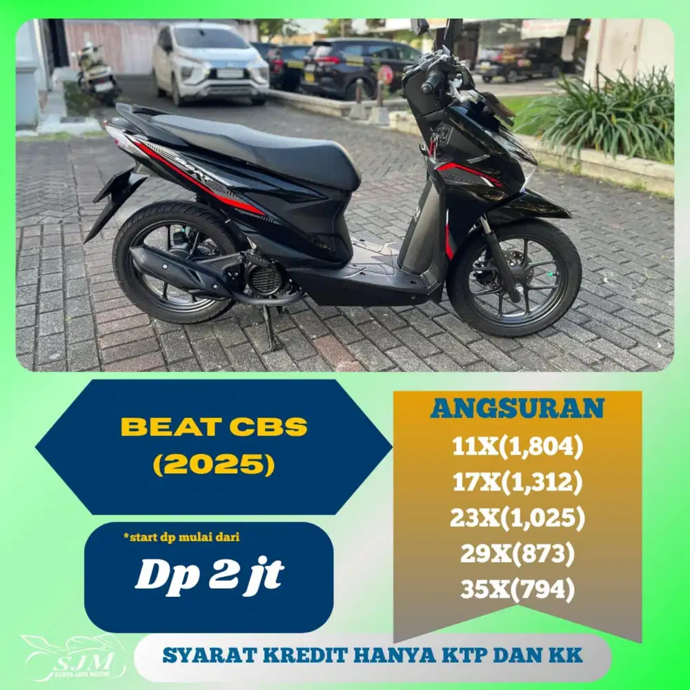 HONDA BEAT CBS 2025 CASH & KREDIT