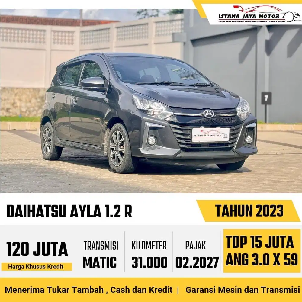 KM 31RB!! Daihatsu Ayla R 1.2 Automatic 2023