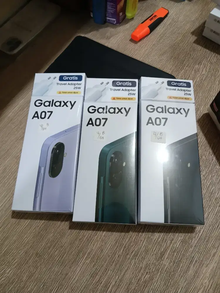 Samsung galaxy A07 4+4/64GB, HellioG99,50MP,Baru segel Garansi resmi.