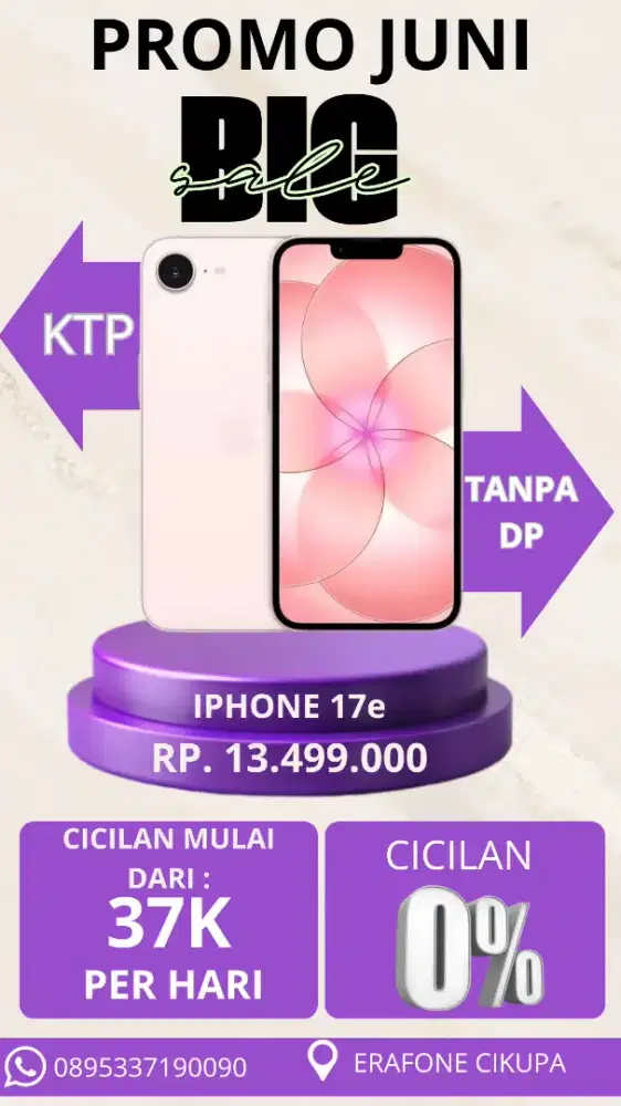 Iphone 17 e cicilan murah