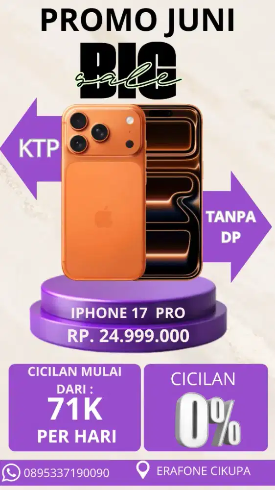 Iphone 17 pro kredit murah