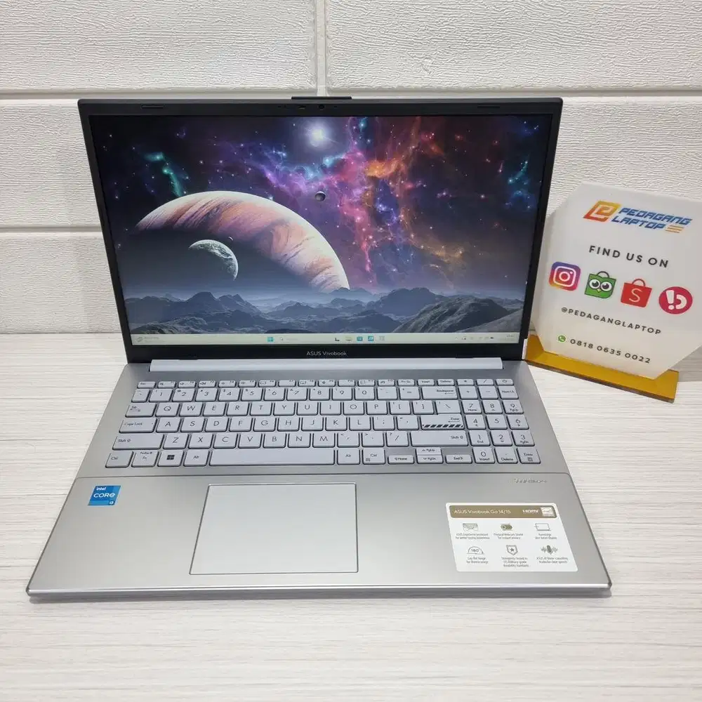 ASUS VIVOBOOK GO E1504GA Intel Core i3-305 RAM 8GB SSD 128GB FHD