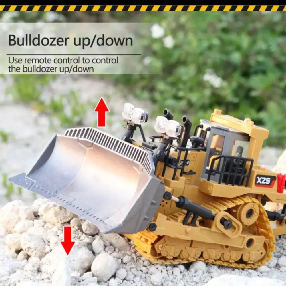 RC Buldozer 9 ch mainan