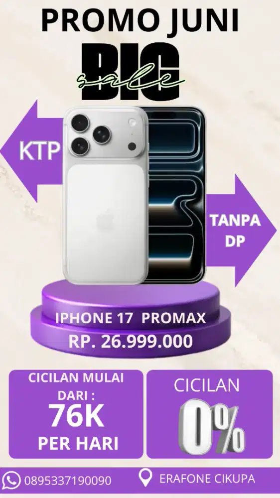 Iphone 17 promax cicilan murah