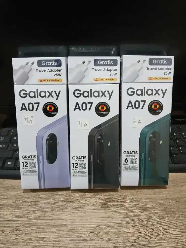 Samsung A07 6+6/128, HellioG99 50MP Baru fresh segel Garansi resmi