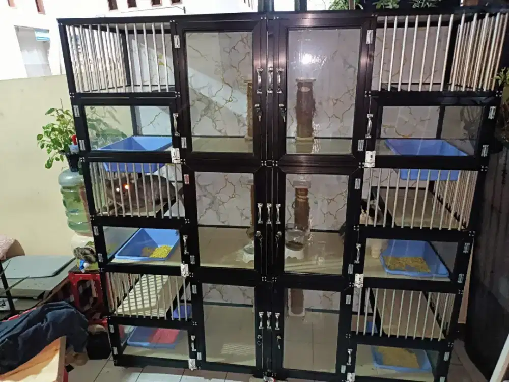 Kandang kucing alumunium jumbo