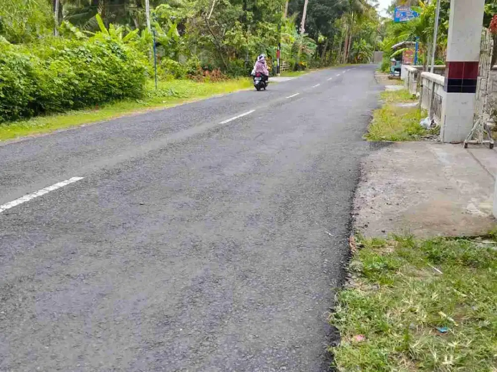 Tanah Dijual Tepi jl Raya Depok- Bendungan Wates.