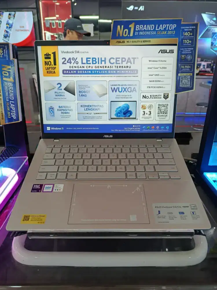 Laptop Asus Vivobook S14 Core 5 Ultra Bisa kredit tanpa dp
