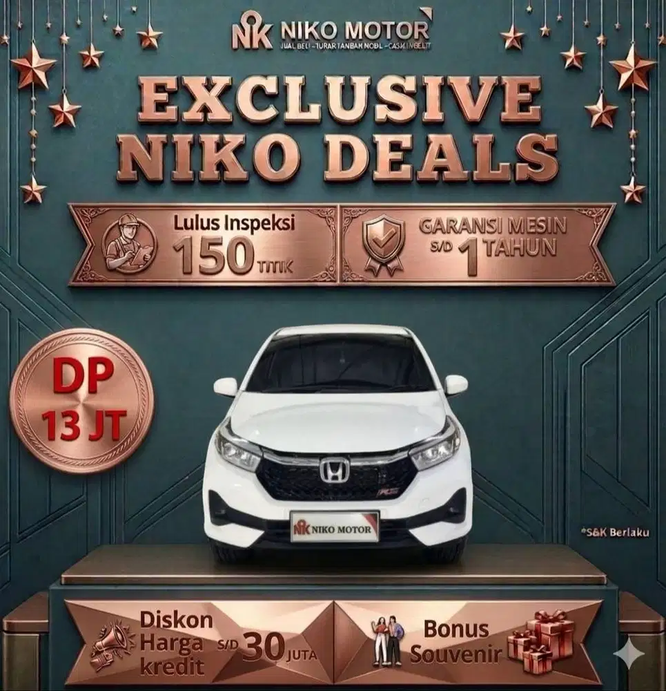 (SPT BARU KM4RB) BRIO E 2025 AT (UPGRADE RS) :2024|2026
