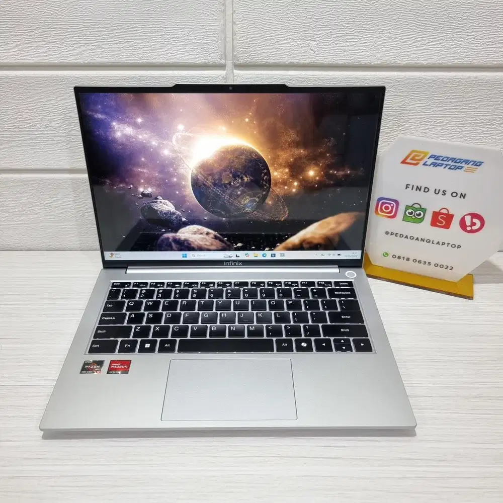 Laptop Infinix XBook B14 AMD RYZEN 5-7535HS RAM 8GB SSD 512GB FHD IPS
