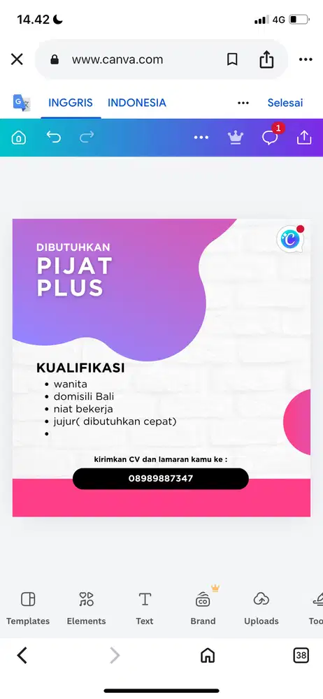Lowongan pekerjaan wanita