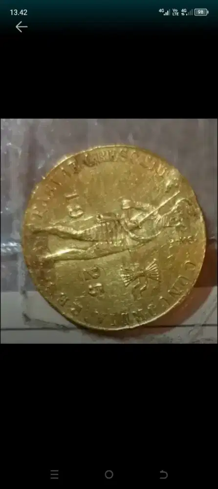 Coin emas tahun 1925 belanda
