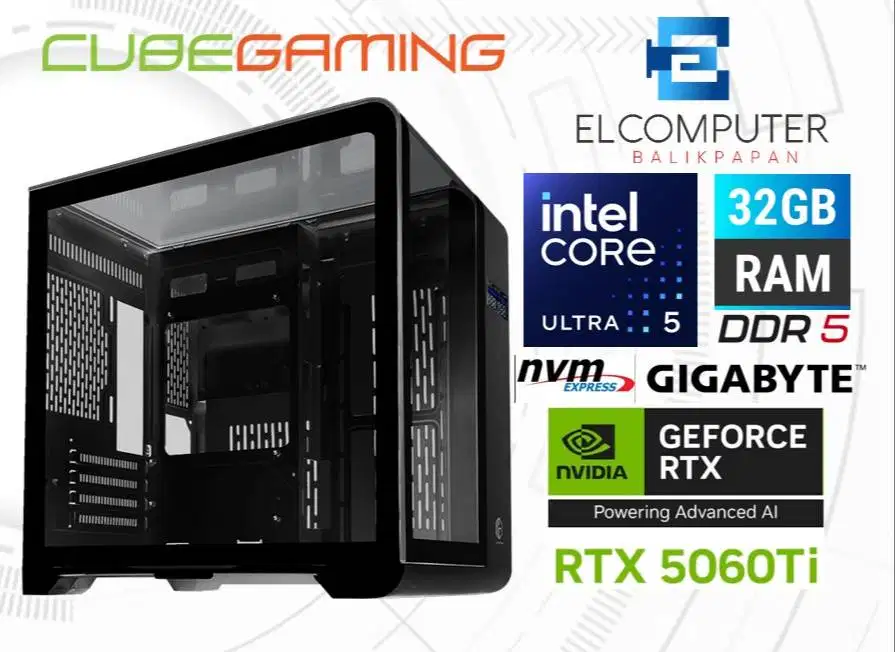 CPU GAMING CORE ULTRA 5 - VGA RTX 5060 TI - RAM DDR5 32GB
