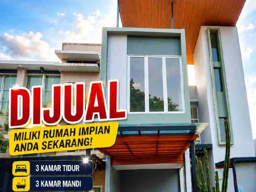 Rumah Kebayoran Piazza with Rooftoof SDH renov total siap huni Bgt selangkah ke masjid club house