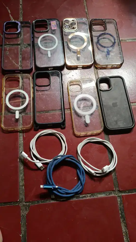 Case iphone 13 13pro 14 + kabel data iphone 13