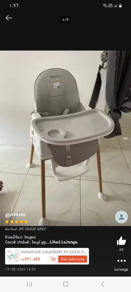 Kursi Makan anak Balita
