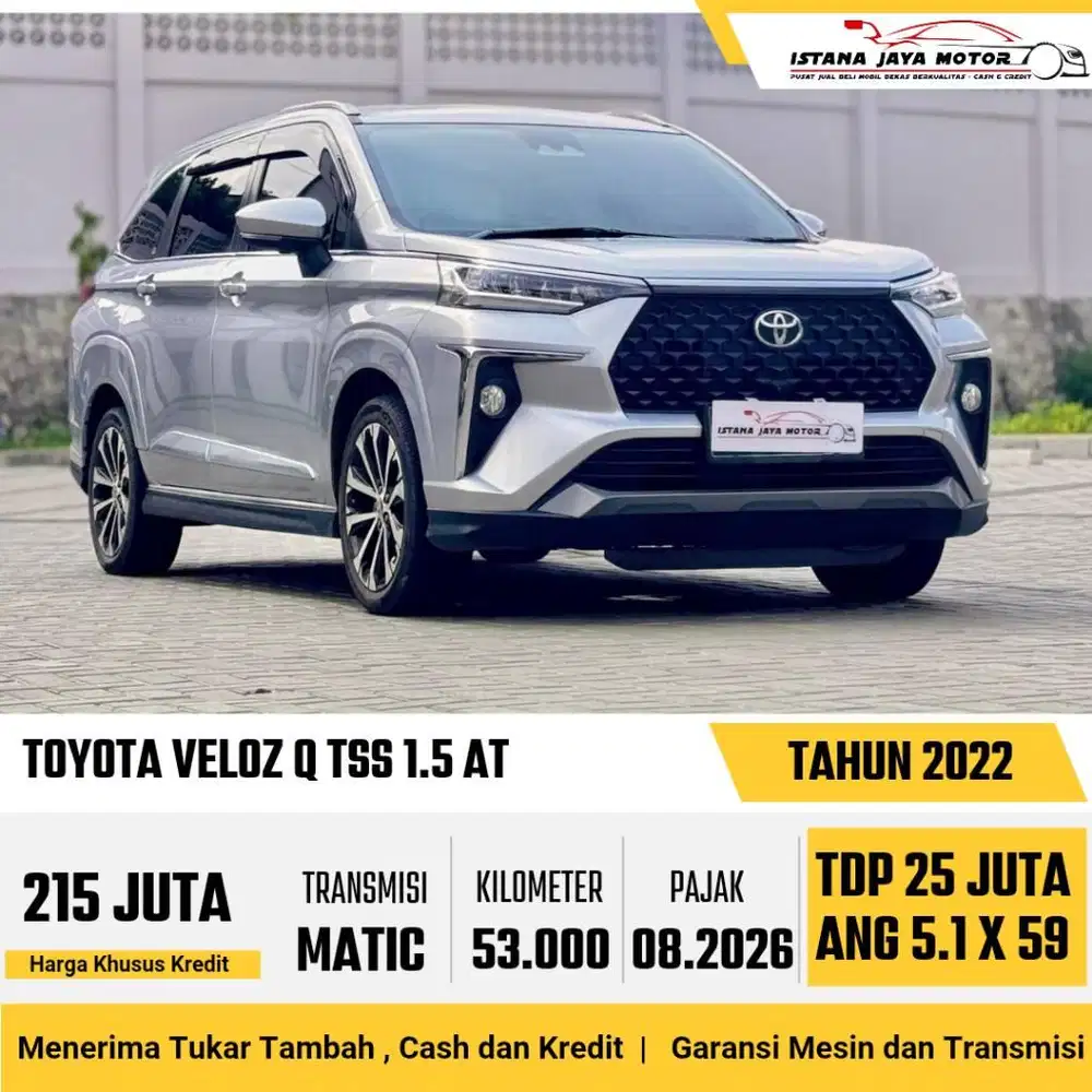 [TOYOTA SAFETY SENSE] Toyota Veloz Q CVT Automatic 2022