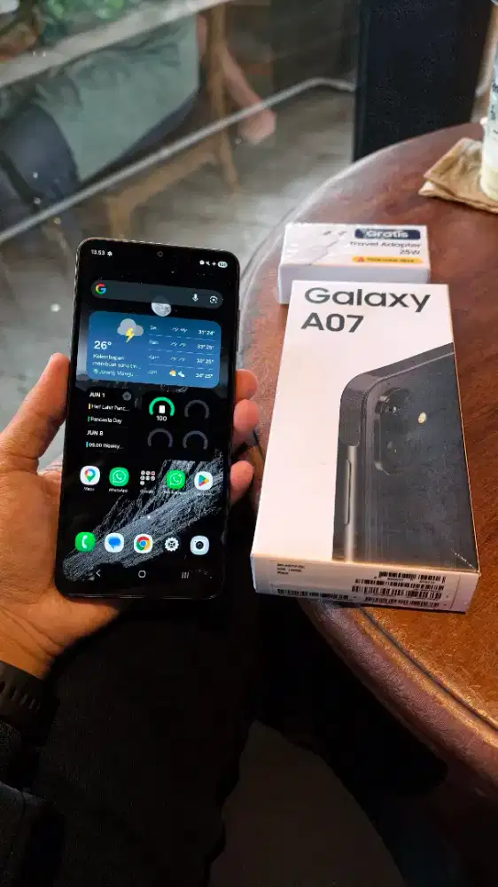 Samsung A07 4/64 fullset garansi resmi