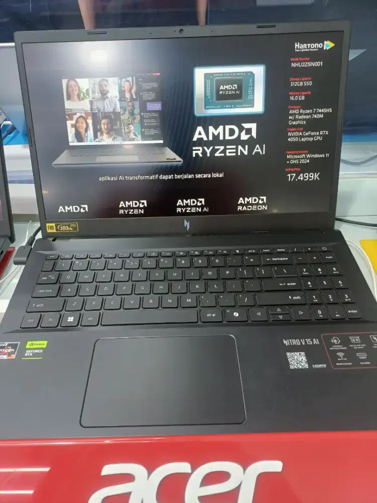 Cicilan tanpa kartu kredit DP 0% Laptop Acer AMD Ryzen 7