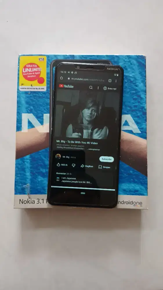 Nokia 3.1 plus normal second Cileungsi