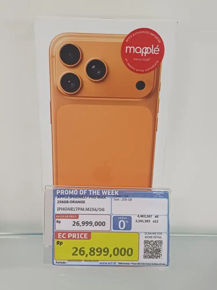 Apple Iphone 17 pro max 256 garansi resmi
