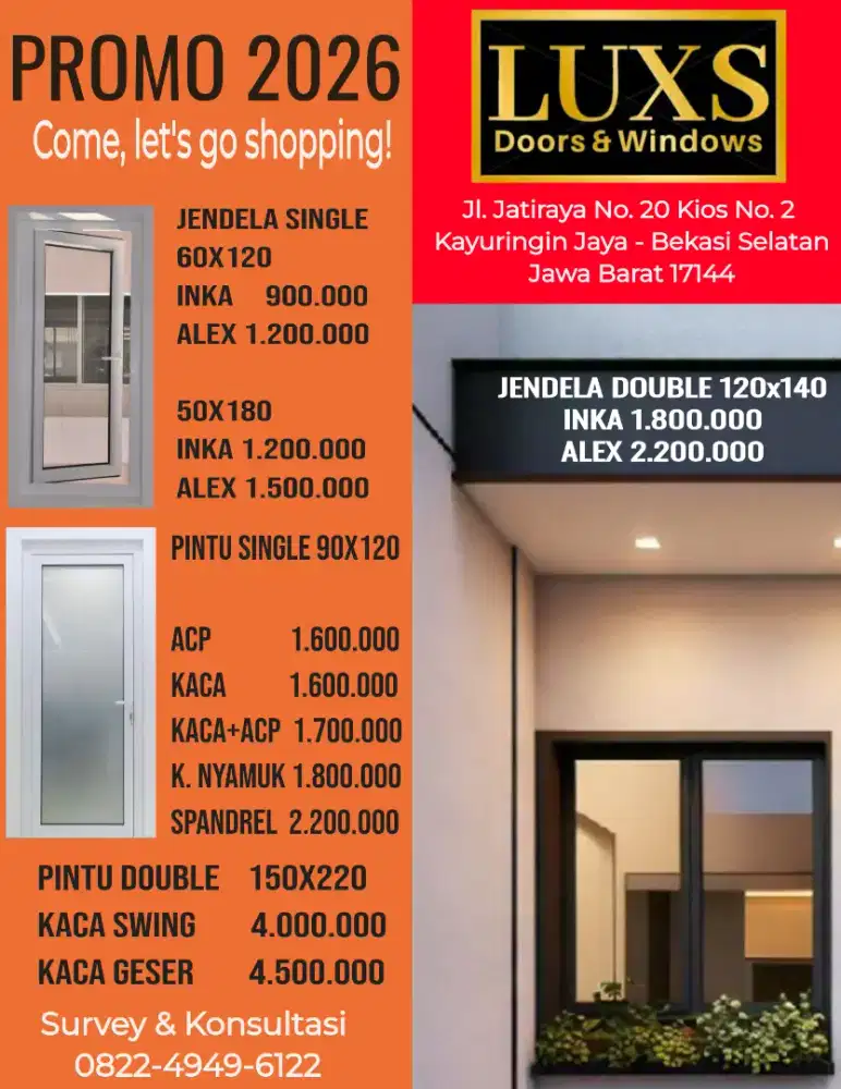 JENDELA DOUBLE ALUMINIUM
