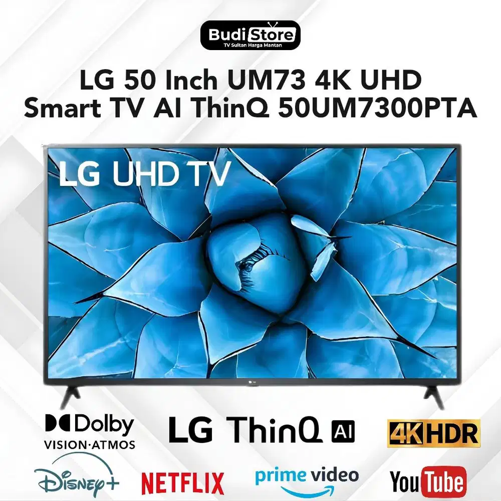 LG 50 Inch UM73 4K UHD Smart TV - Tipe: 50UM7300PTA