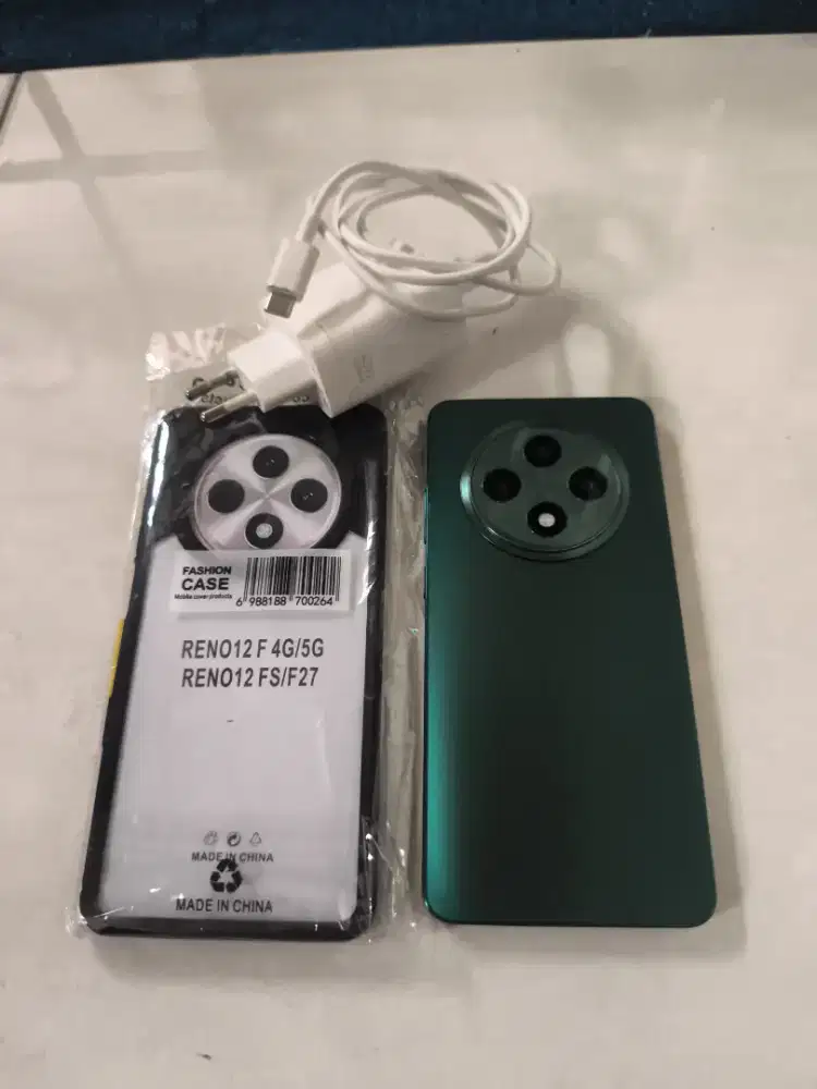 Oppo reno 12f 5G 12/256 green like new resmi