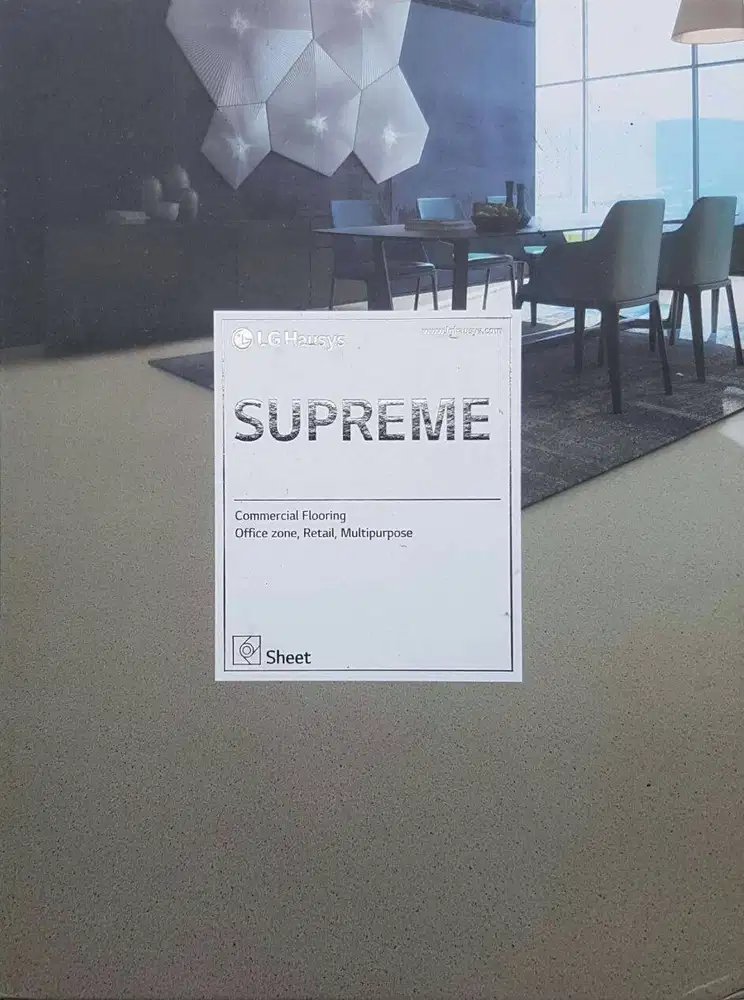 Vinyl Roll 1,8mm LG Supreme / Karpet Vinyl Meteran Motif Kayu