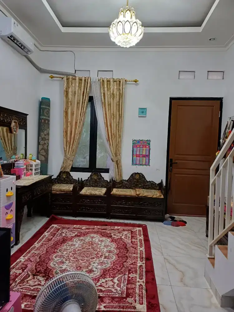 Di jual 1 set meja tamu jati minimalis