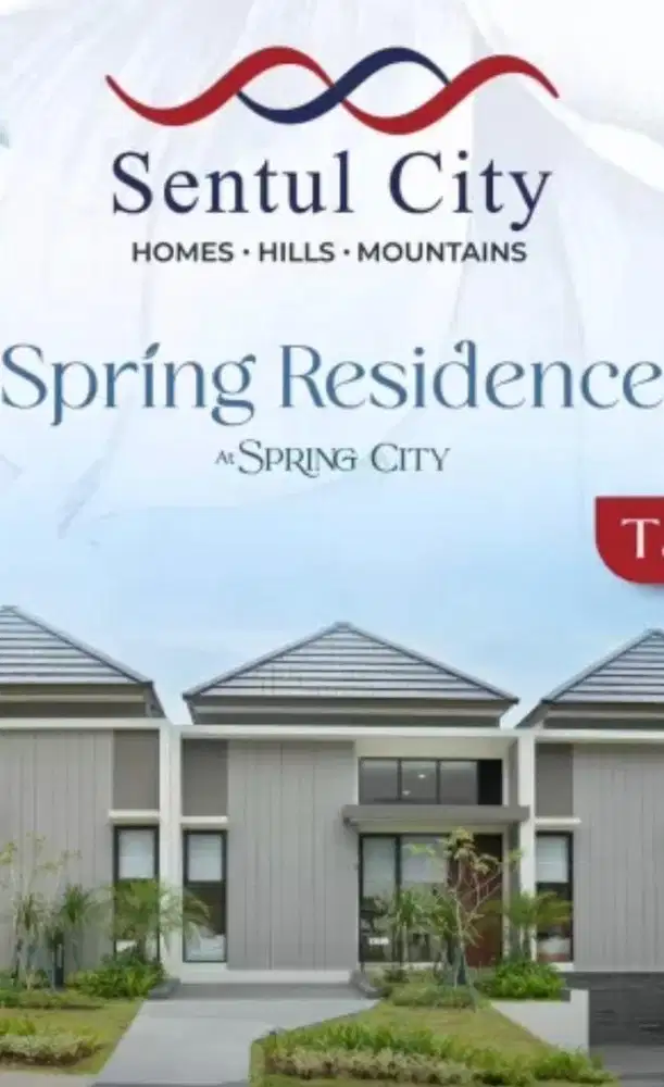 DIJUAL RUMAH SPRING RESIDENCE SENTUL CITY PANORAMIC NATURE FRESH VIEW