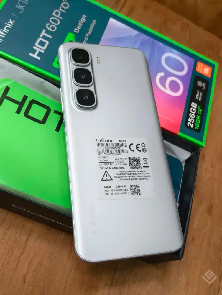 Infinix Hot 60 pro plus 8/256 second resmi sept 2026